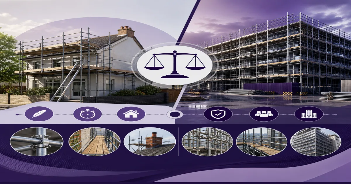 Commercial vs Domestic Scaffolding: Key Differences